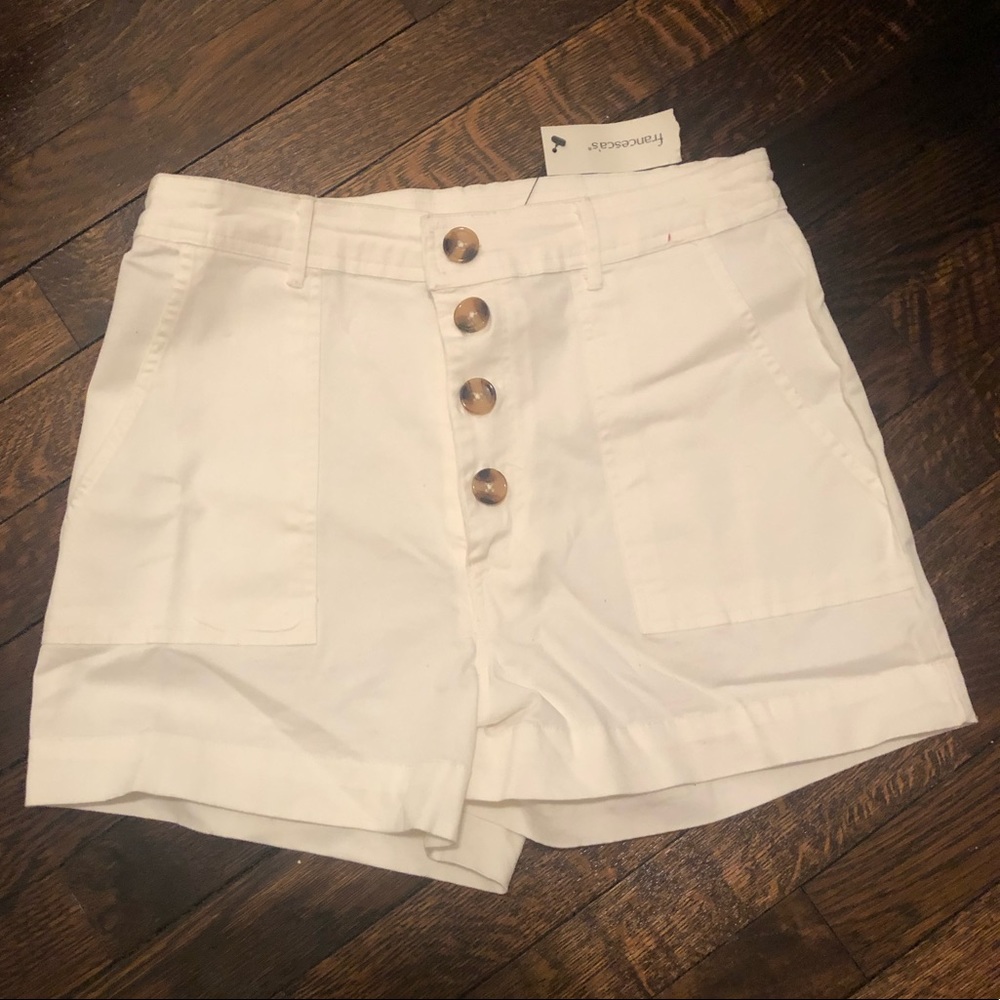Francesca’s White Shorts NWT
